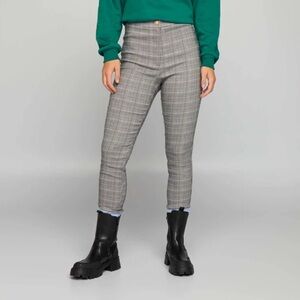 CHOCOLATE U.S.A. | White and Black Plaid Skinny Pant Trousers